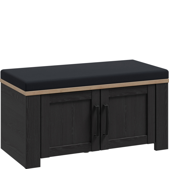 Ławka tapicerowana BHLD021-M954 Dąb Riviera / Dąb Cabezone CHISBURY Podstawowe