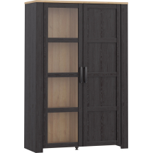 Witryna dwudrzwiowa BHLV621-M954 Dąb Riviera / Dąb Cabezone CHISBURY Podstawowe