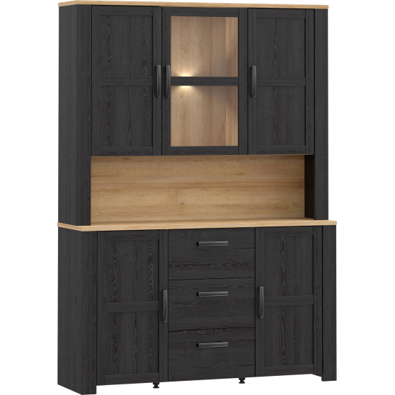 Kredens BHLV831-M954 Dąb Riviera / Dąb Cabezone CHISBURY Podstawowe