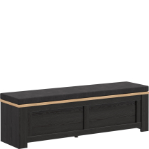 Ławka tapicerowana ze schowkiem BHLD011-M954 Dąb Riviera / Dąb Cabezone CHISBURY Podstawowe