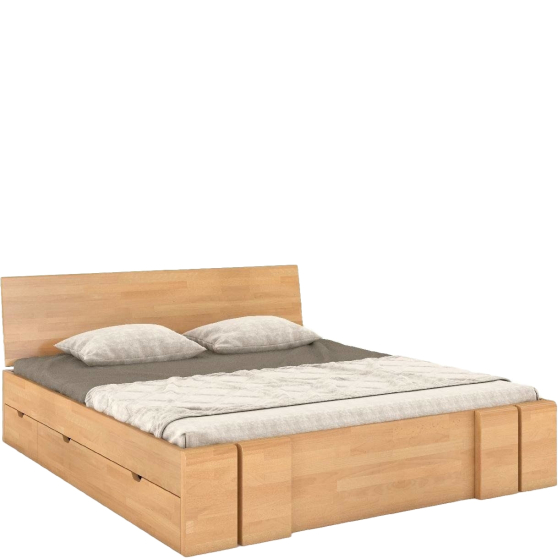 Łóżko drewniane 180 x 200 i szufladami VESTRE MAXI&DR Podstawowe (1)