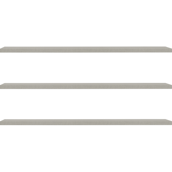 Dodatkowe półki do szaf 3 szt - SSQD11-A18 SOPHISTISPACE/SD3 Widok z innej strony