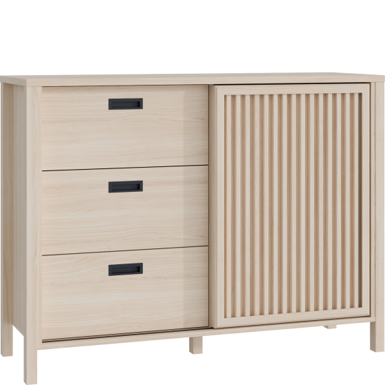 Komoda z lamelami Prawa JTNK221R-D129 Dąb Riva JYTANA Podstawowe