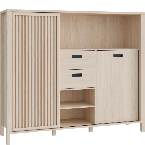 Szafka z lamelami Lewa JTNR333L-D129 Dąb Riva JYTANA Podstawowe