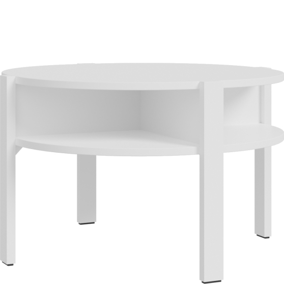 Ława okrągła CFTT5024-120 Biała LEFKADAS Podstawowe