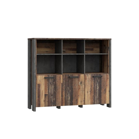 Regał szeroki z drzwiami CLFR331-C546 CLIF Podstawowe