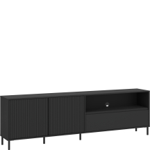 Szafka RTV 200 cm AVEF03 Antracyt Mat AVENALE Podstawowe