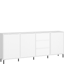 Komoda duża 3 szuflady 3 drzwi AVEK02 Biały Połysk AVENALE Podstawowe