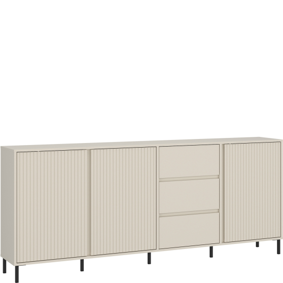 Komoda duża 3 szuflady 3 drzwi AVEK02 Kaszmir Mat AVENALE Podstawowe