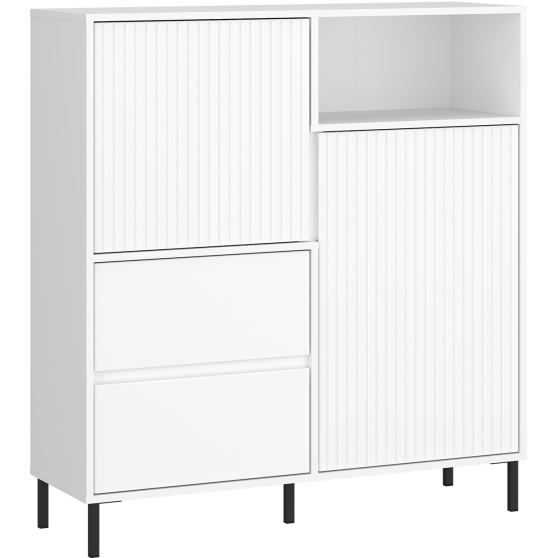 Komoda wysoka AVEK03 Biały Połysk AVENALE Podstawowe