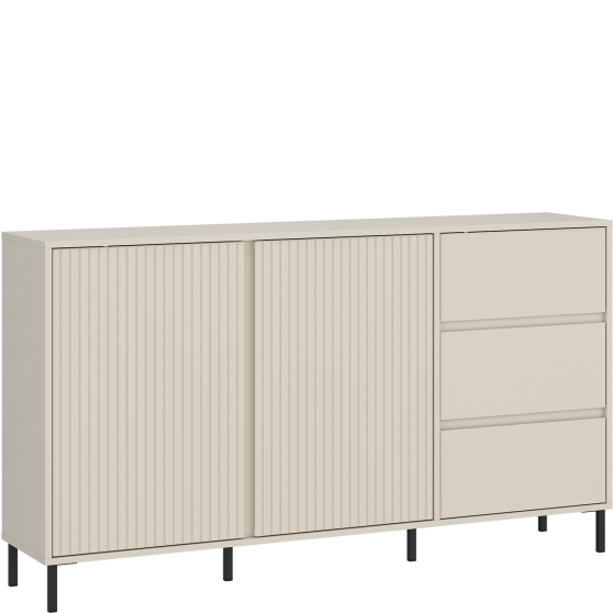 Komoda 3 szuflady 2 drzwi AVEK01 Kaszmir Mat AVENALE Podstawowe