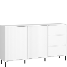 Komoda 3 szuflady 2 drzwi AVEK01 Biały Połysk AVENALE Podstawowe