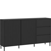 Komoda 3 szuflady 2 drzwi AVEK01 Antracyt Mat AVENALE Podstawowe