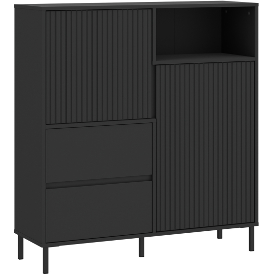 Komoda wysoka AVEK03 Antracyt Mat AVENALE Podstawowe