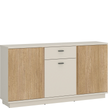 Komoda 1 szuflada 3 drzwi LUSK101 Kaszmir / Dąb Cremona MOSANO Podstawowe