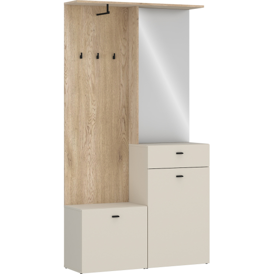 Zestaw mebli do przedpokoju ROMEA ROEGG1 Dąb Cremona / Kaszmir ROMEA PRZEDPOKÓJ Podstawowe