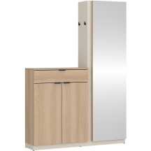 Zestaw mebli do przedpokoju SANYA SAYGG2 Kaszmir / Dąb Lindberg SANYA PRZEDPOKÓJ Podstawowe