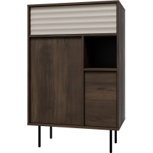 Wysoka komoda EBR-KO76 Dąb Barokowy / Kaszmir EBRO Podstawowe