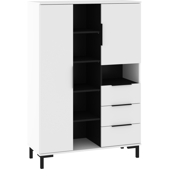 Regał 2-drzwiowy z szufladami FRE-10 FRESH Podstawowe (1)