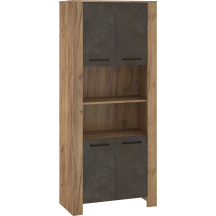 Regał na książki z szafkami i półkami SLI-09 SLIDE Podstawowe (1)