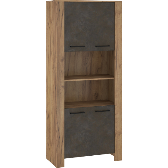 Regał na książki z szafkami i półkami SLI-09 SLIDE Podstawowe (1)