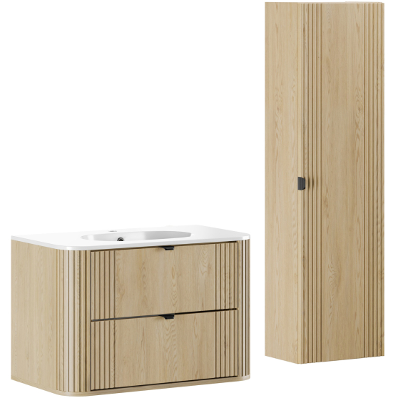 Zestaw mebli do łazienki SET-OVC 80 HC OVALIA CREMONA Podstawowe