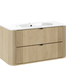 Szafka łazienkowa wisząca z umywalką 100 cm OVALIA CREMONA Podstawowe