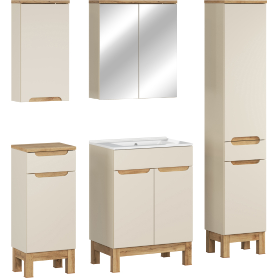 Zestaw mebli do łazienki SET-BAC 60 HC MC BALI CASHMERE Podstawowe