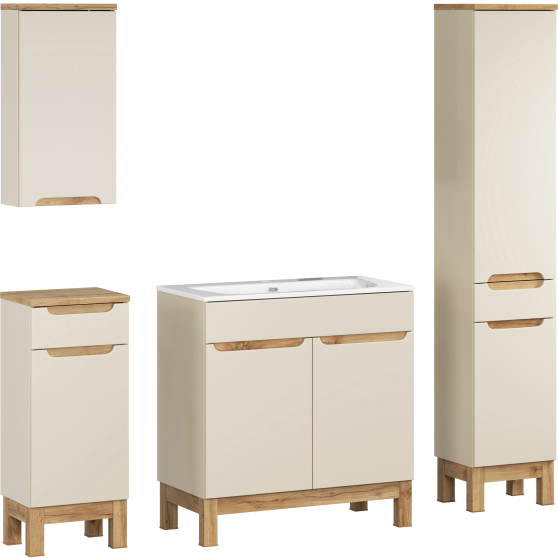 Zestaw mebli do łazienki SET-BAC 80 HC LC BALI CASHMERE Podstawowe