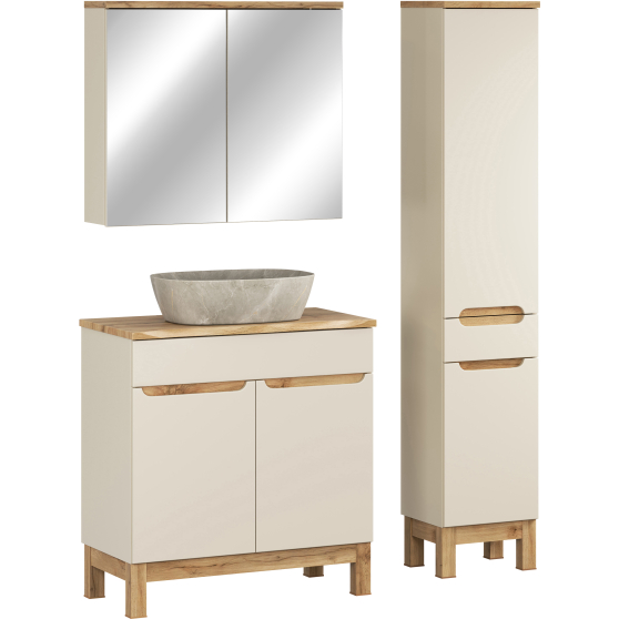Zestaw mebli do łazienki SET-BAC 80 HC MC BALI CASHMERE Podstawowe