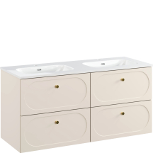 Szafka łazienkowa wisząca z umywalką 120 cm DONNA SAND Podstawowe