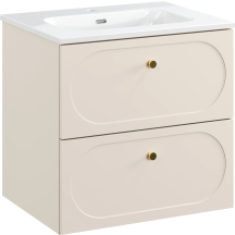 Szafka łazienkowa wisząca z umywalką 60 cm DONNA SAND Podstawowe