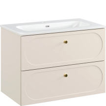 Szafka łazienkowa wisząca z umywalką 80 cm DONNA SAND Podstawowe