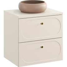 Szafka łazienkowa wisząca z umywalką 60 cm DONNA SAND Podstawowe