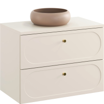 Szafka łazienkowa wisząca z umywalką 80 cm DONNA SAND Podstawowe