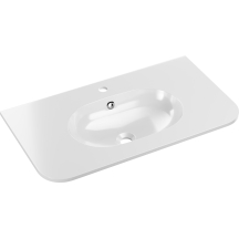 Umywalka ceramiczna PURE WHITE GLOSS 80 cm Podstawowe