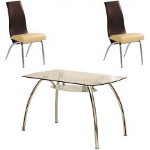 Zestaw stół CORWIN BIS + krzesła K-2 Podstawowe (1)