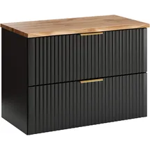 Szafka łazienkowa wisząca z blatem 80 cm ADEL BLACK Podstawowe