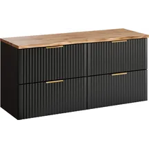 Szafka łazienkowa wisząca z blatem 120 cm ADEL BLACK Podstawowe