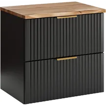 Szafka łazienkowa wisząca z blatem 60 cm ADEL BLACK Podstawowe