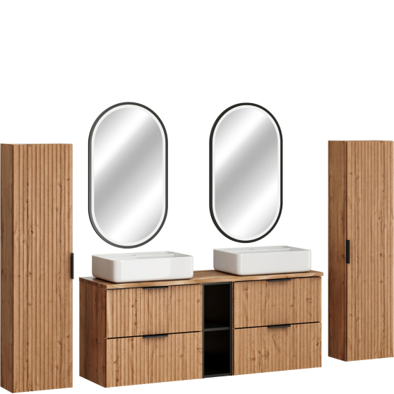 Zestaw mebli do łazienki SET-ADO B HC ADEL OAK Podstawowe