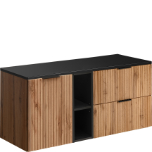 Szafka łazienkowa wisząca z blatem i koszem na pranie 120 cm ADEL OAK Podstawowe