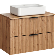 Szafka łazienkowa wisząca z umywalką 80 cm ADEL OAK Podstawowe