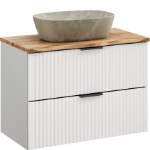 Szafka łazienkowa wisząca z umywalką 80 cm ADEL WHITE Podstawowe