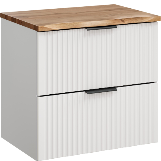 Szafka łazienkowa wisząca z blatem 60 cm ADEL WHITE Podstawowe
