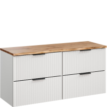 Szafka łazienkowa wisząca z blatem 120 cm ADEL WHITE Podstawowe