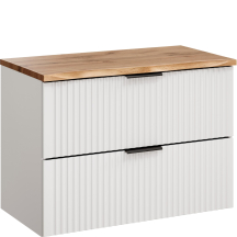 Szafka łazienkowa wisząca z blatem 80 cm ADEL WHITE Podstawowe