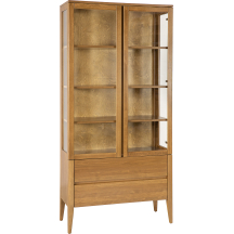 Witryna drewniana bukowa KW439 RETRO BUK Podstawowe