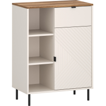 Regał niski jednodrzwiowy z szufladą Kaszmir EVO Podstawowe