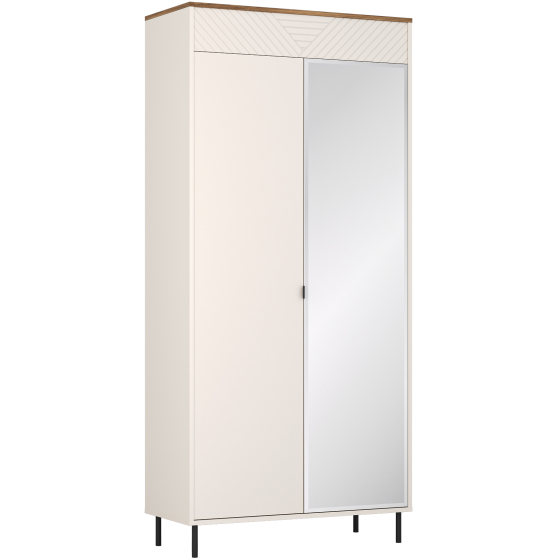 Szafa z lustrem dwudrzwiowa Kaszmir EVO Podstawowe